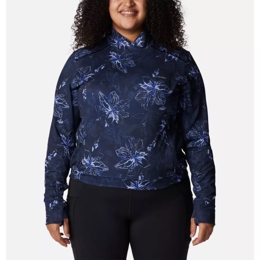 夜行性オーレリアン プリント レディース ウィークエンド アドベンチャー プルオーバー プラスサイズ コロンビア