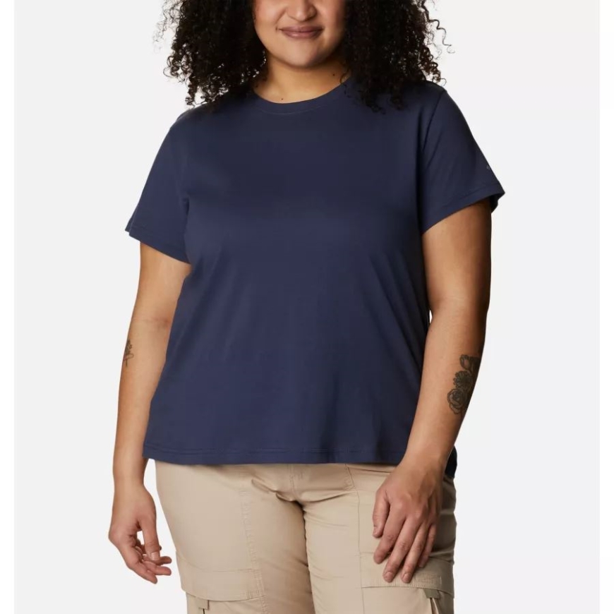 ノクターナル コロンビア レディース サファイア ポイント ショートスリーブ シャツ プラスサイズ