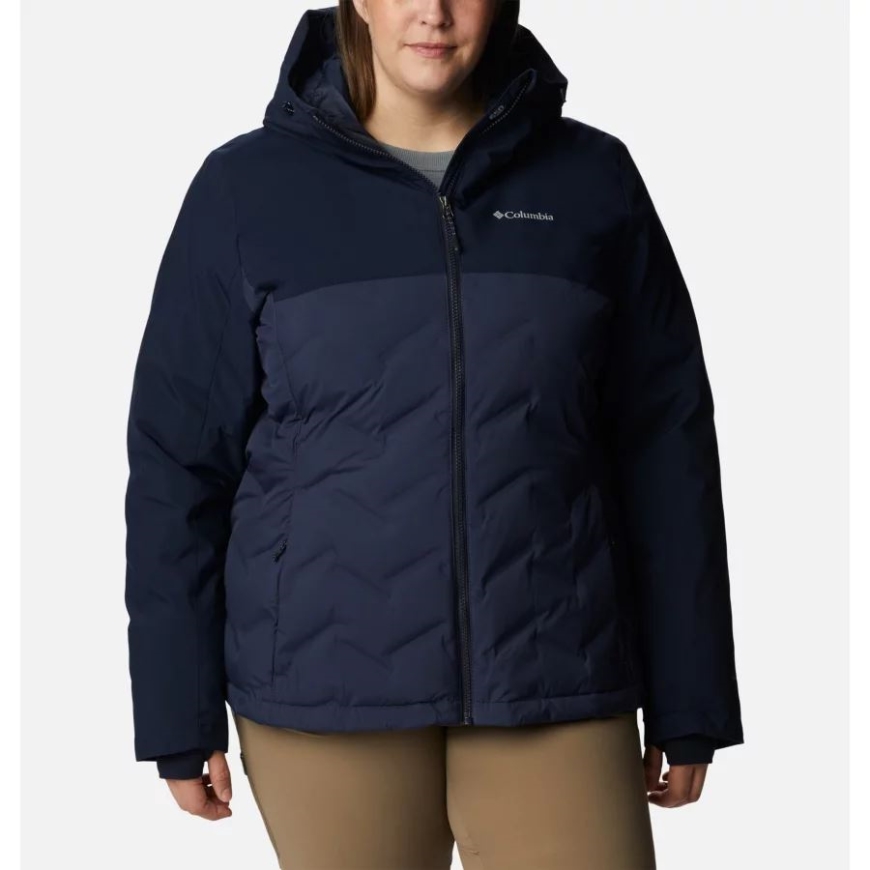 ノクターナル/ダーク ノクターナル コロンビア レディース グランド トレック II ダウン ジャケット プラス サイズ