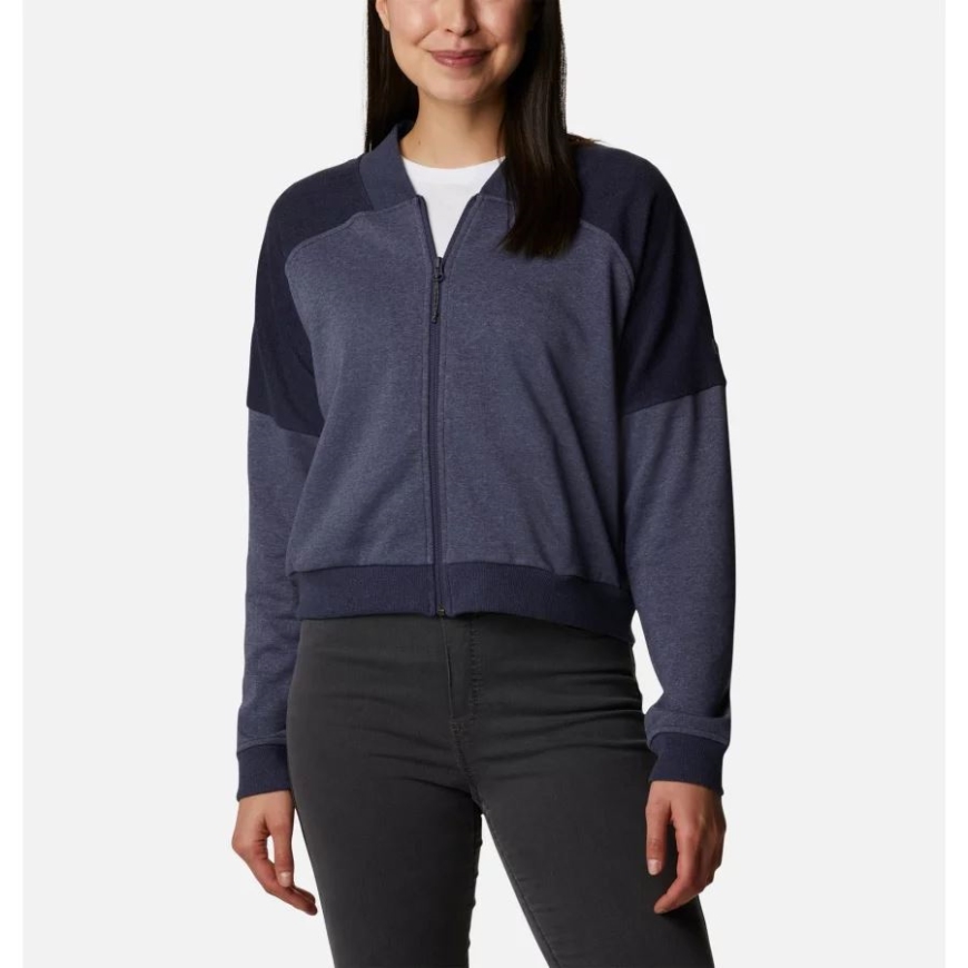 ノクターナル ヘザー レディース コロンビア ロッジ フレンチ テリー​​ フルジップ ジャケット コロンビア
