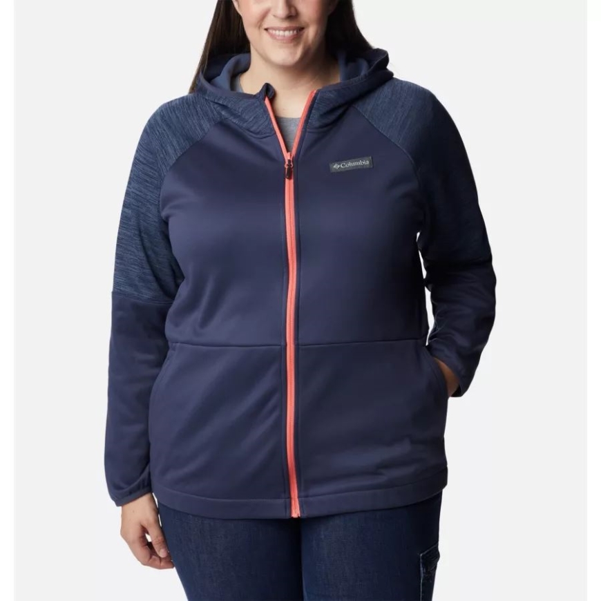 ノクターナル/ノクターナル ヘザー レディース ウィンドゲート フルジップ フリース ジャケット コロンビア