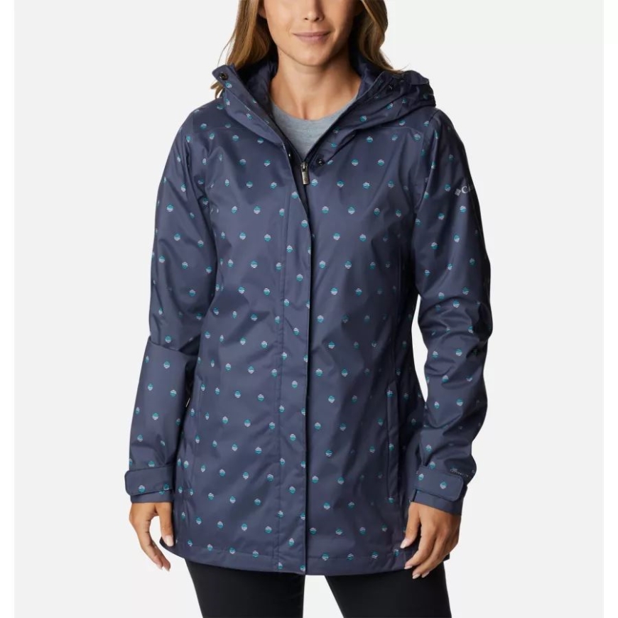 ノクターナル スウェル ドット プリント レディース スプラッシュ ア リトル II ジャケット コロンビア