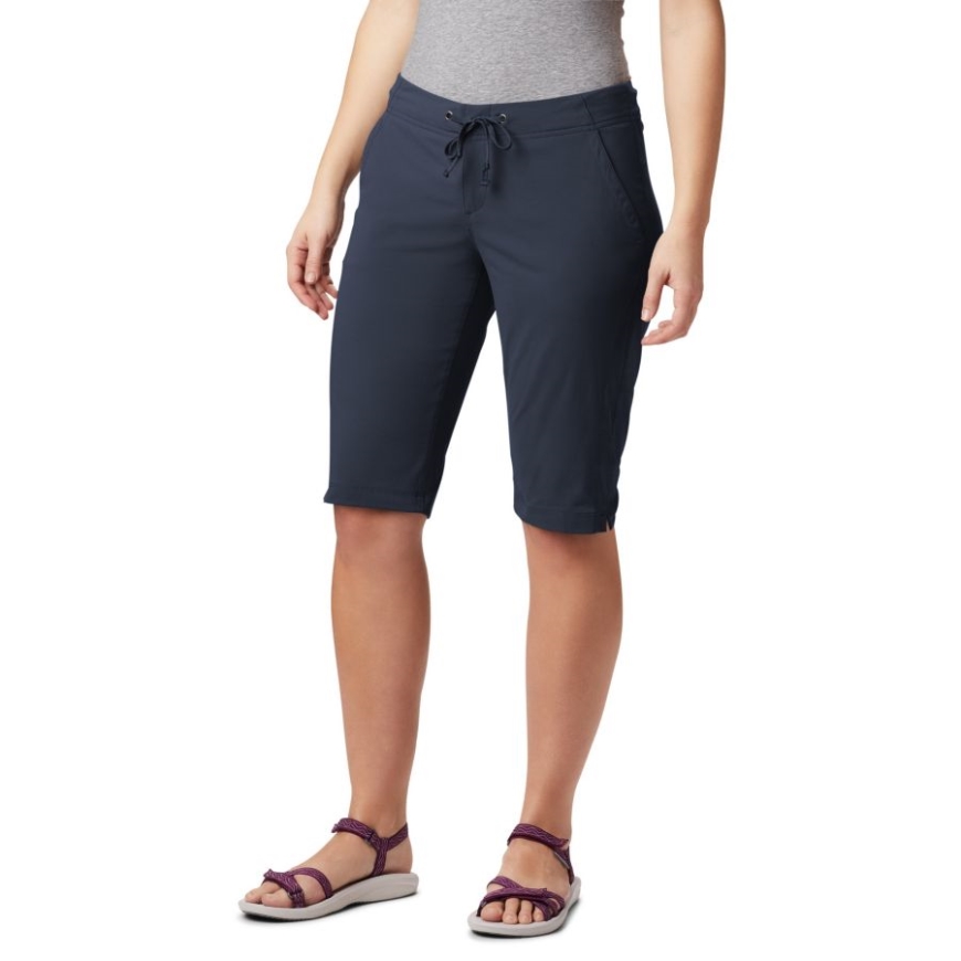 夜行性の女性のいつでもアウトドア ロング ショーツ コロンビア