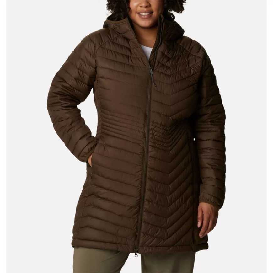 オリーブ グリーン レディース パウダー ライト ミッド ジャケット プラス サイズ コロンビア