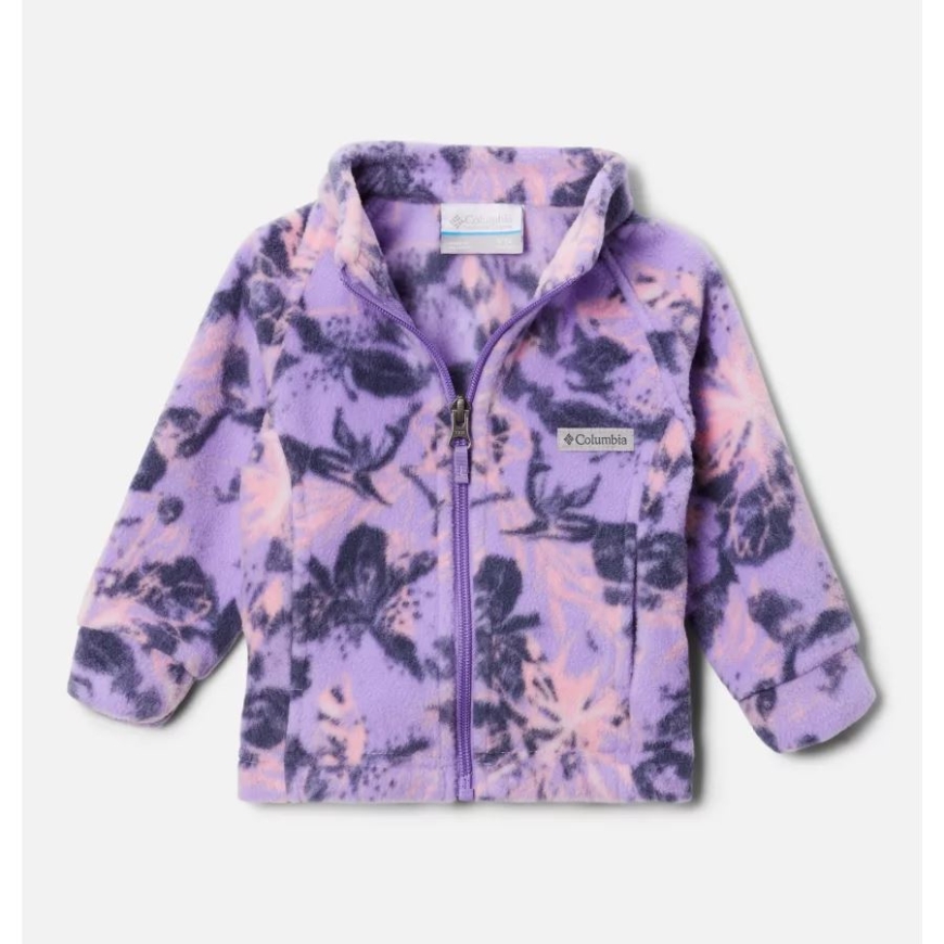ペイズリー パープル オーレリアン コロンビア ガールズ インファント ベントン スプリングス II プリント フリース ジャケット