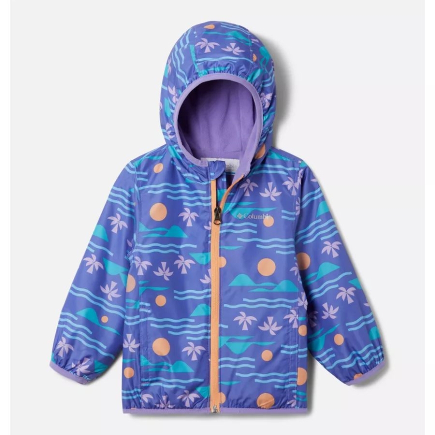 ペイズリー パープル シーサイド 幼児 ミニ ピクセル グラバー II ウィンド ジャケット コロンビア