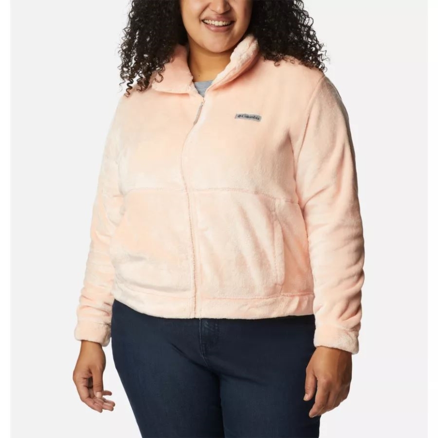ピーチ ブロッサム コロンビア ブランド レディース ファイヤーサイド フルジップ ジャケット プラスサイズ