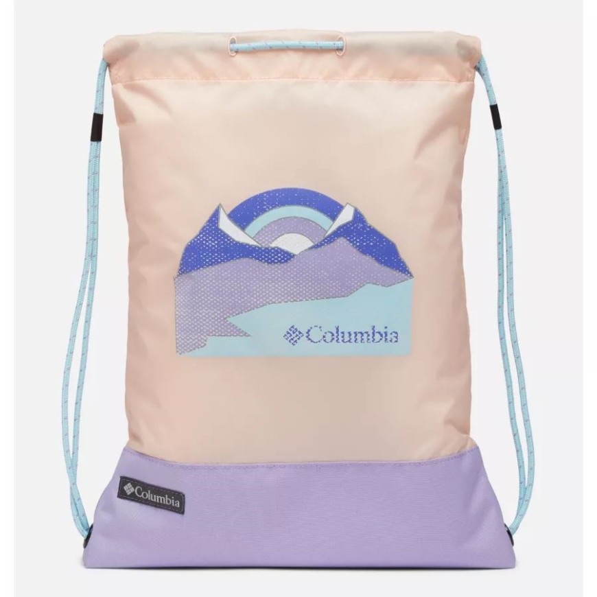 ピーチ ブロッサム/フロスト パープル ジグザグ ドローストリング パック コロンビア