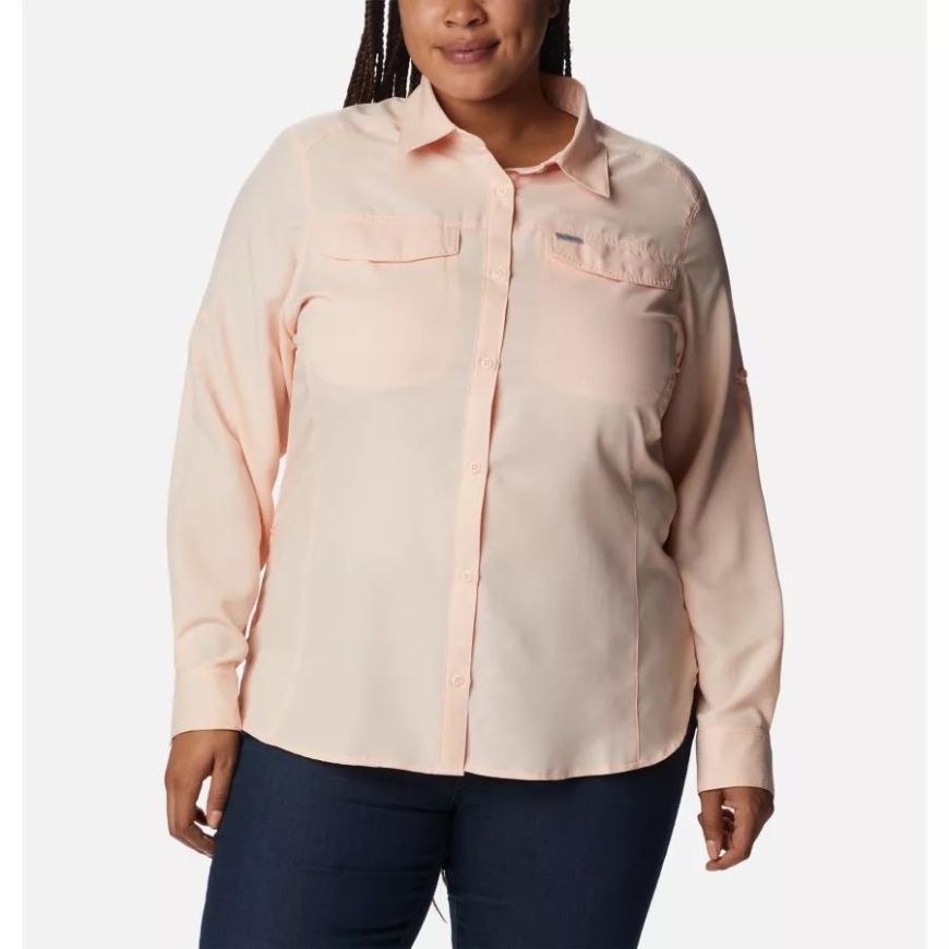 ピーチ ブロッサム レディース シルバー リッジ ライト ロング スリーブ シャツ プラス サイズ コロンビア