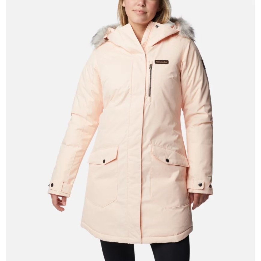 ピーチ ブロッサム レディース サトル マウンテン ロング インサレーテッド ジャケット コロンビア