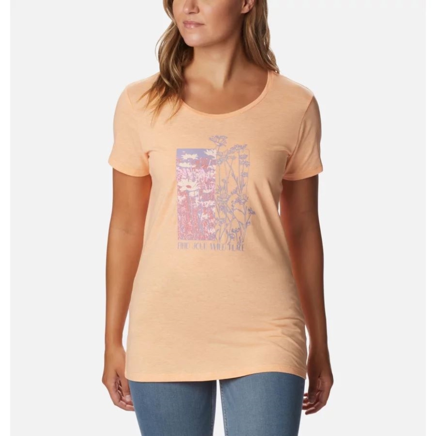 Peach Hthr/find Your Wild グラフィック コロンビア レディース デイジー デイズ グラフィック Tシャツ