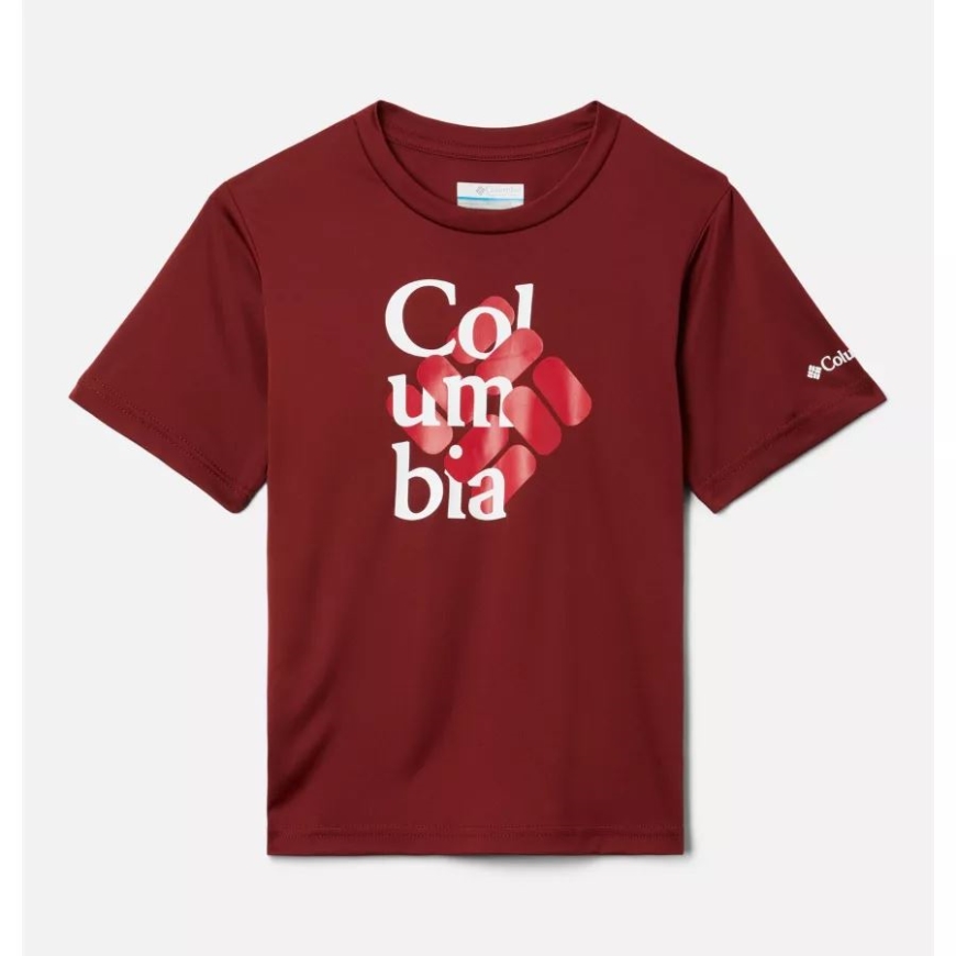 レッド ジャスパー/インターレース ジェム コロンビア ボーイズ エディスン トレイル グラフィック Tシャツ