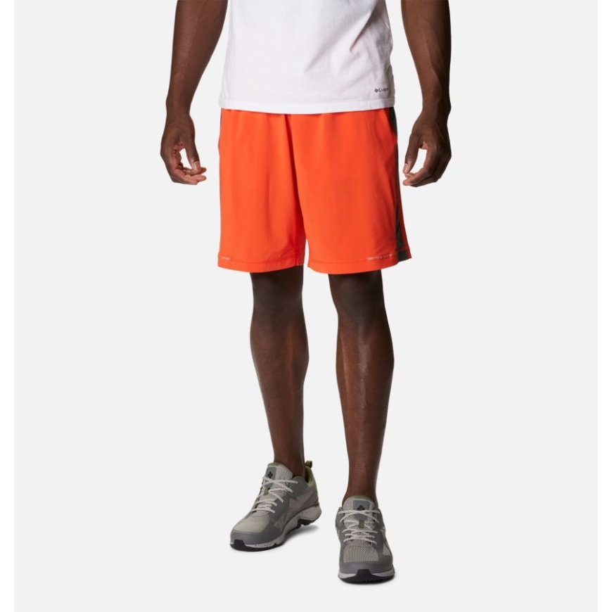 レッドクォーツ/グリル コロンビア メンズ ステルス キャンプ アクティブショーツ