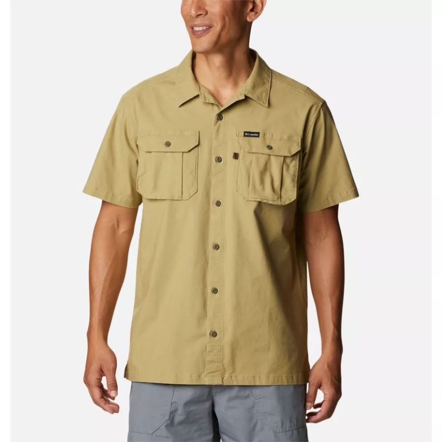 Savory メンズ ワロワ ノベルティ 半袖シャツ コロンビア