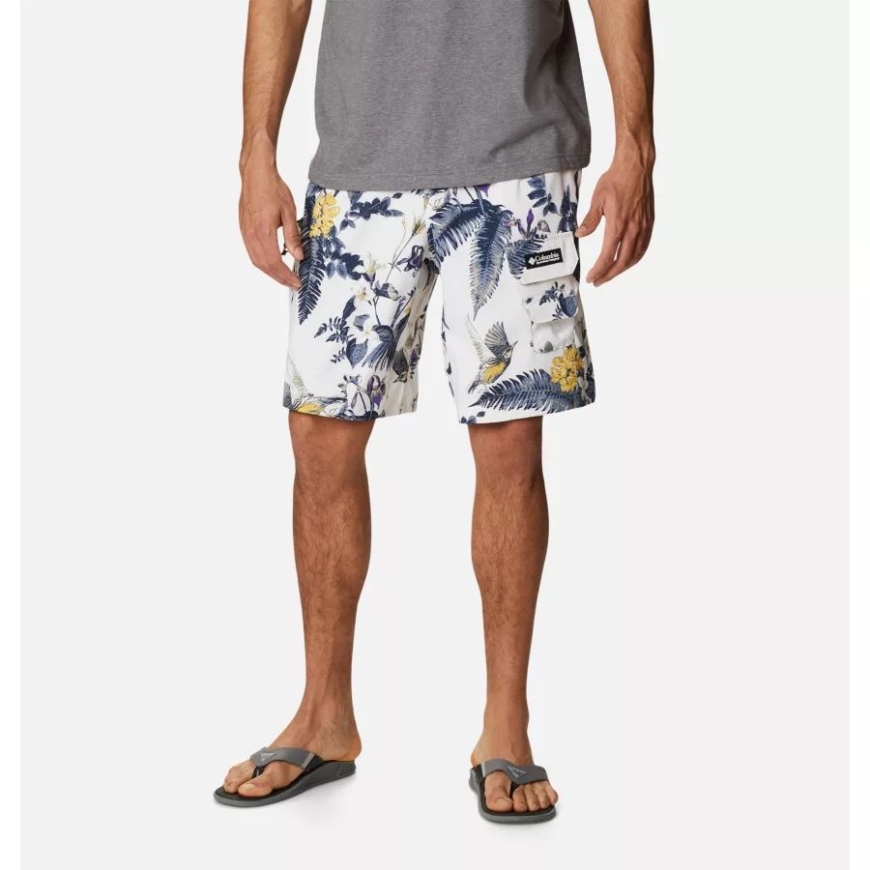 シー ソルト/ワイルドライフ ガイド プリント コロンビア メンズ フィールド クリーク カーゴショーツ