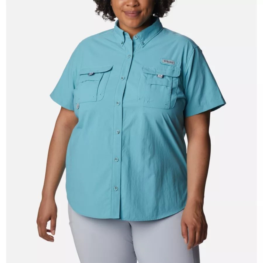 シーウェーブ コロンビア レディース Pfg バハマ ショートスリーブ プラスサイズ