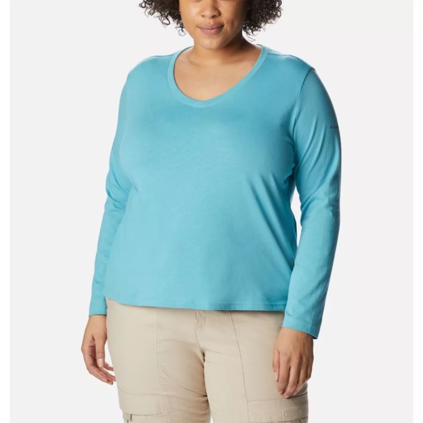 シー ウェーブ コロンビア レディース サファイア ポイント ロング スリーブ シャツ プラス サイズ