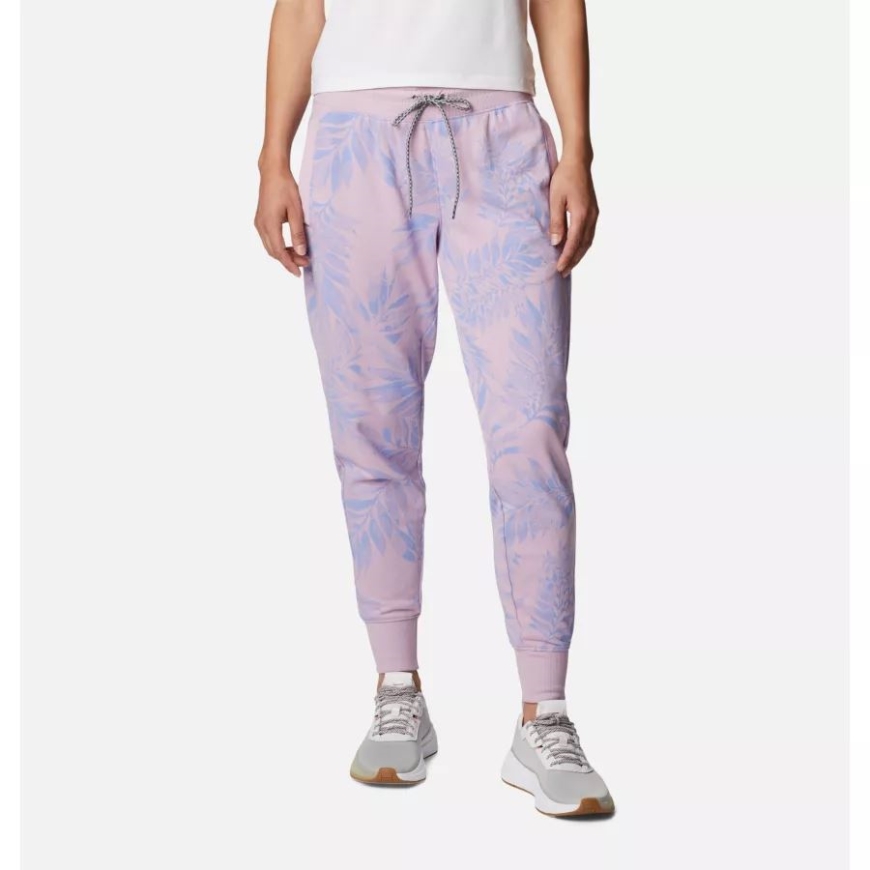 セレニティ/パルメット プリント レディース Pfg スラック ウォーター フレンチ テリー​​ ジョガー コロンビア