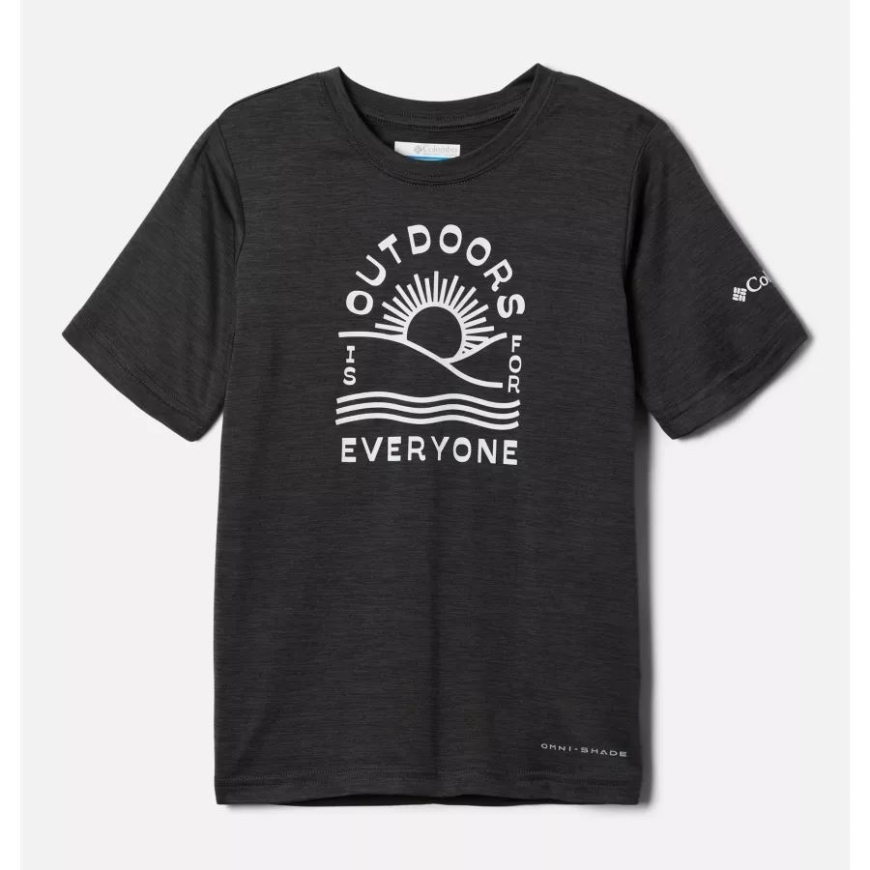 サメ Hthr/outdoors Everyone グラフィック コロンビア ボーイズ マウント エコー 半袖 グラフィック シャツ