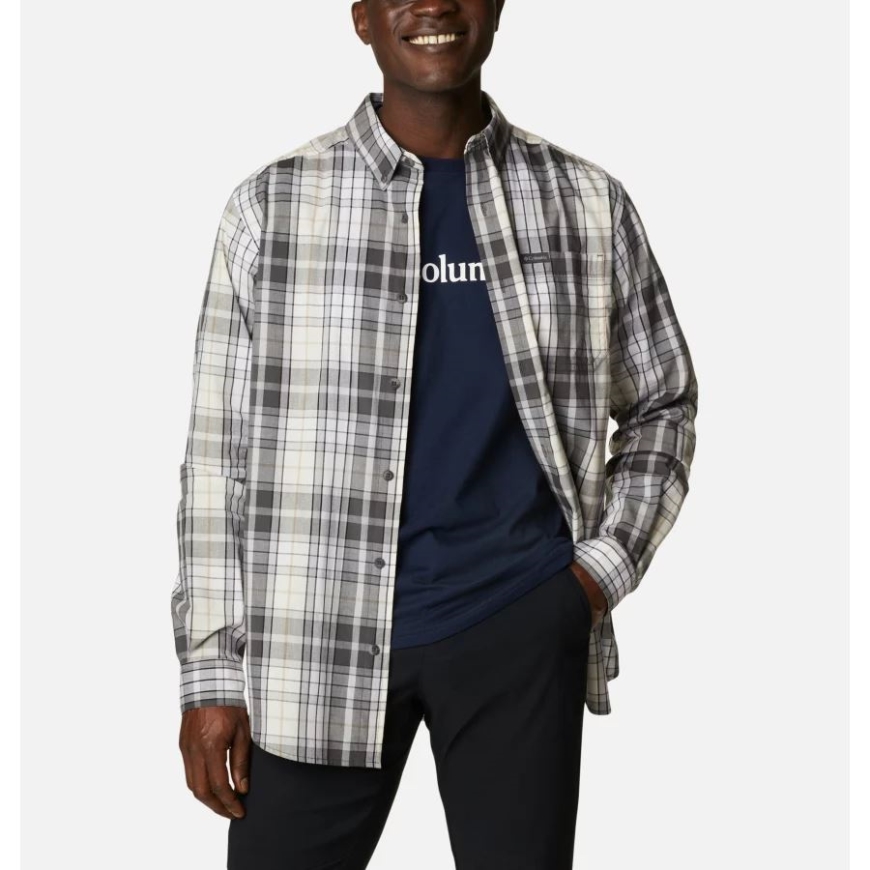 シャーク マルチ チェック柄コロンビア メンズ ラピッド リバーズ II ロング スリーブ シャツ