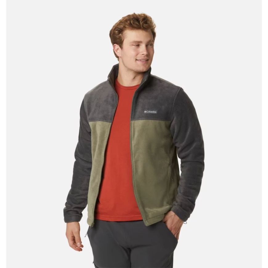 シャーク/ストーン グリーン コロンビア メンズ スティーンズ マウンテン 2.0 フルジップ フリース ジャケット