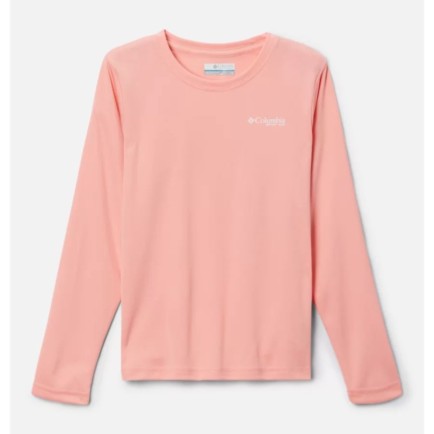 シャーベット/ホワイト - マーリン コロンビア ボーイズ PFG ターミナル タックル ユニバーシティ ロング スリーブ シャツ