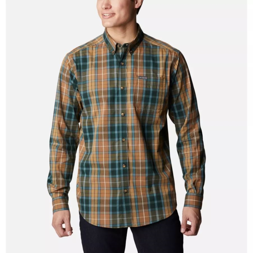 スプルース 2 マルチ プレイド メンズ ラピッド リバーズ II ロング スリーブ シャツ コロンビア