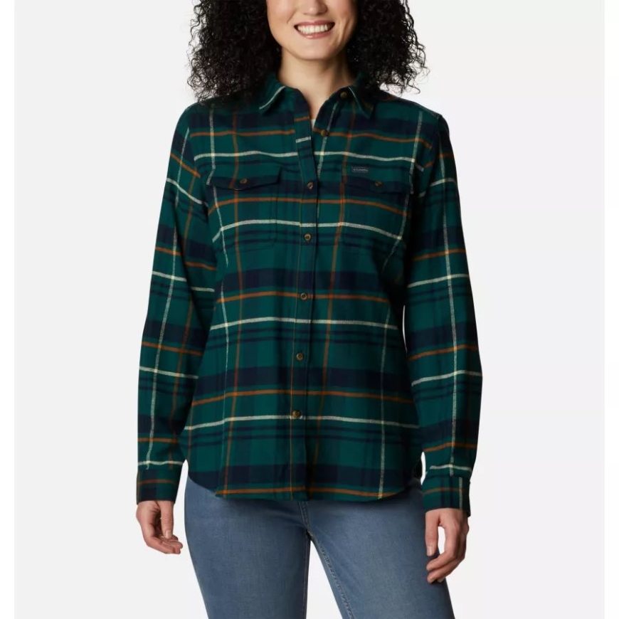 スプルース シンプル タータン レディース パイン ストリート ストレッチ フランネル コロンビア