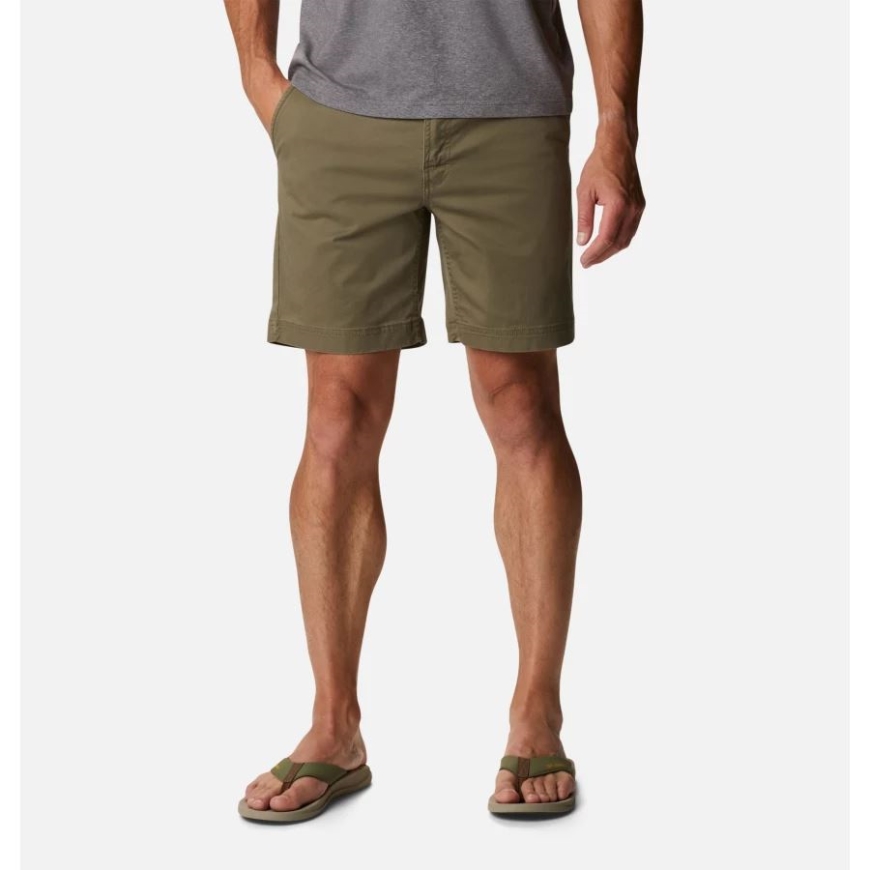 ストーングリーンメンズパシフィックリッジカジュアルチノショーツコロンビア