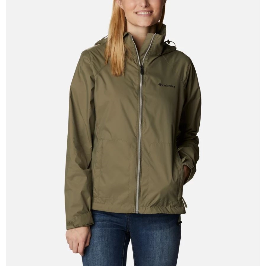 ストーングリーンレディーススイッチバックIIIジャケットコロンビア