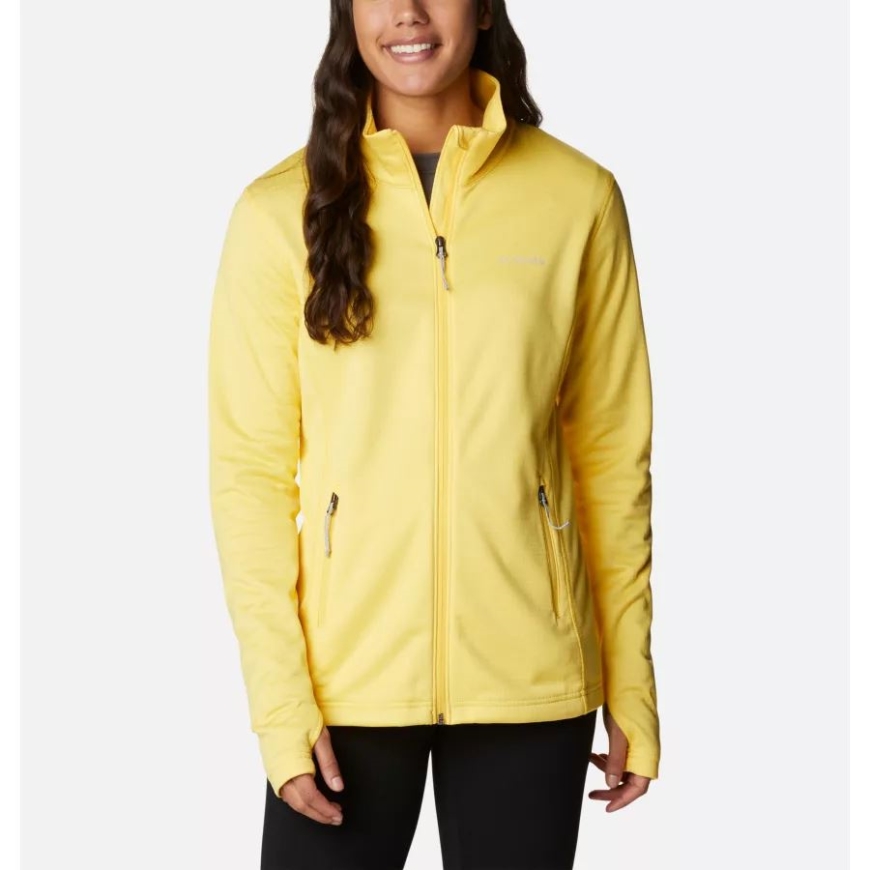 サン グロー ヘ​​ザー コロンビア レディース パーク ビュー グリッド フリース フルジップ