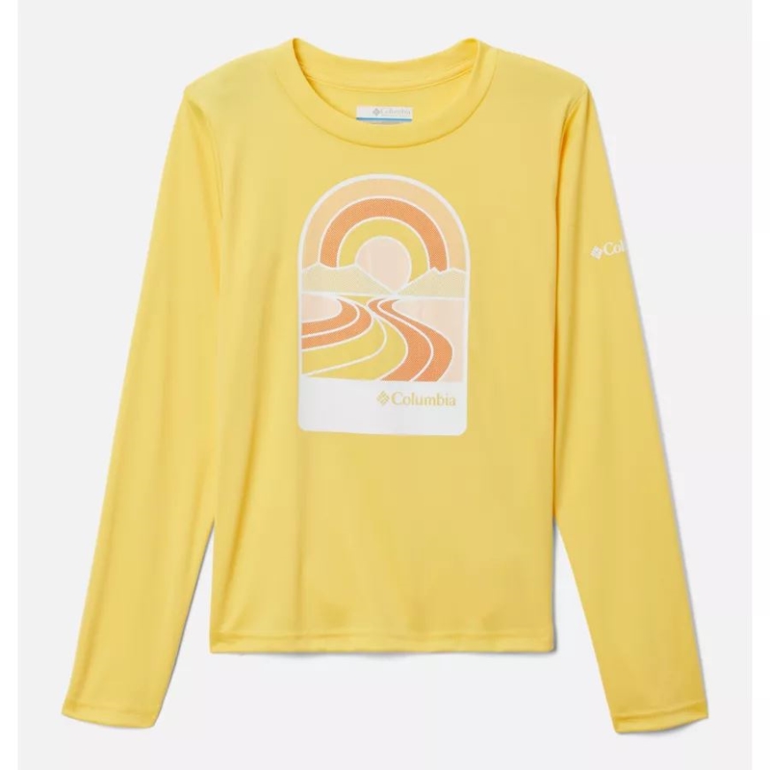サングロー/サントレック トレイルズ II コロンビア ガールズ ミラーロック 長袖 グラフィックシャツ