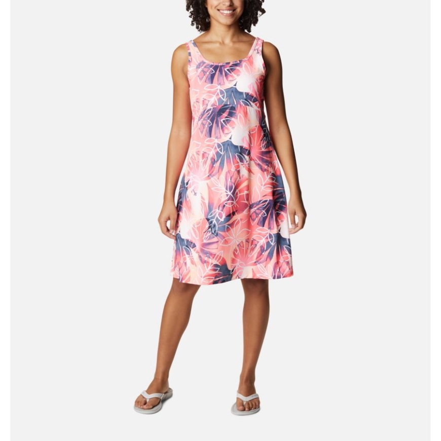 ティキ ピンク/シェイディ コーブス プリント レディース Pfg フリーザー Iii ドレス コロンビア