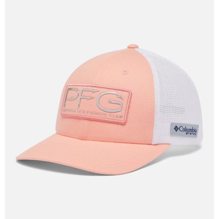 ティキ ピンク/シルバー Pfg フック メッシュ ボール キャップ ミッド クラウン コロンビア