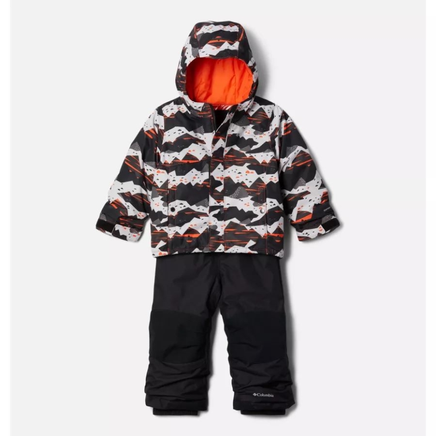 幼児用ブガ ジャケット & よだれかけセット レッド クオーツ スクラップスケープ コロンビア