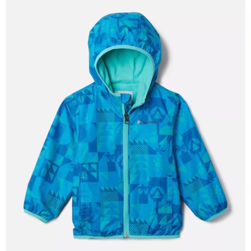 幼児用ミニ ピクセル グラバー II ウィンド ジャケット ブライト アクア クエスト コロンビア