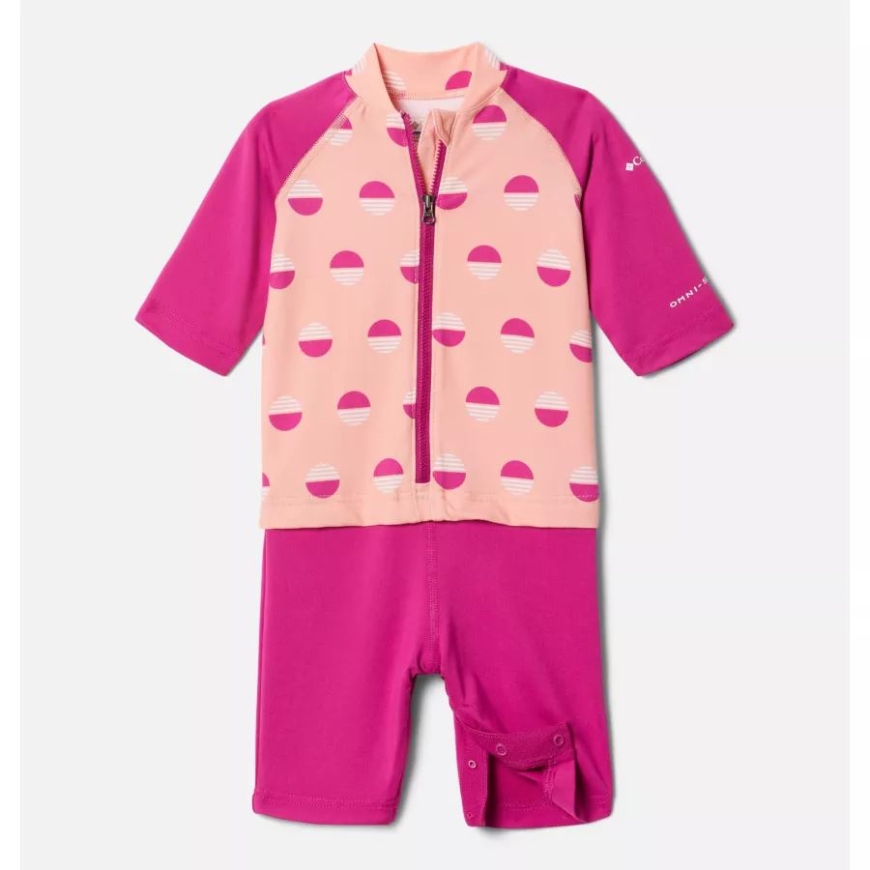 幼児用砂浜サンガード スーツ コロンビア サンゴ礁 サンデーズ/ワイルド フクシア