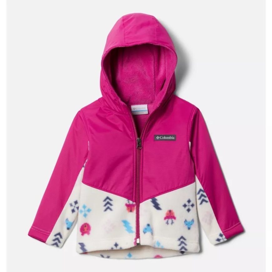 幼児用スティーンズ Mt オーバーレイ パーカー コロンビア チョーク ウッドランズ/ワイルド フクシア