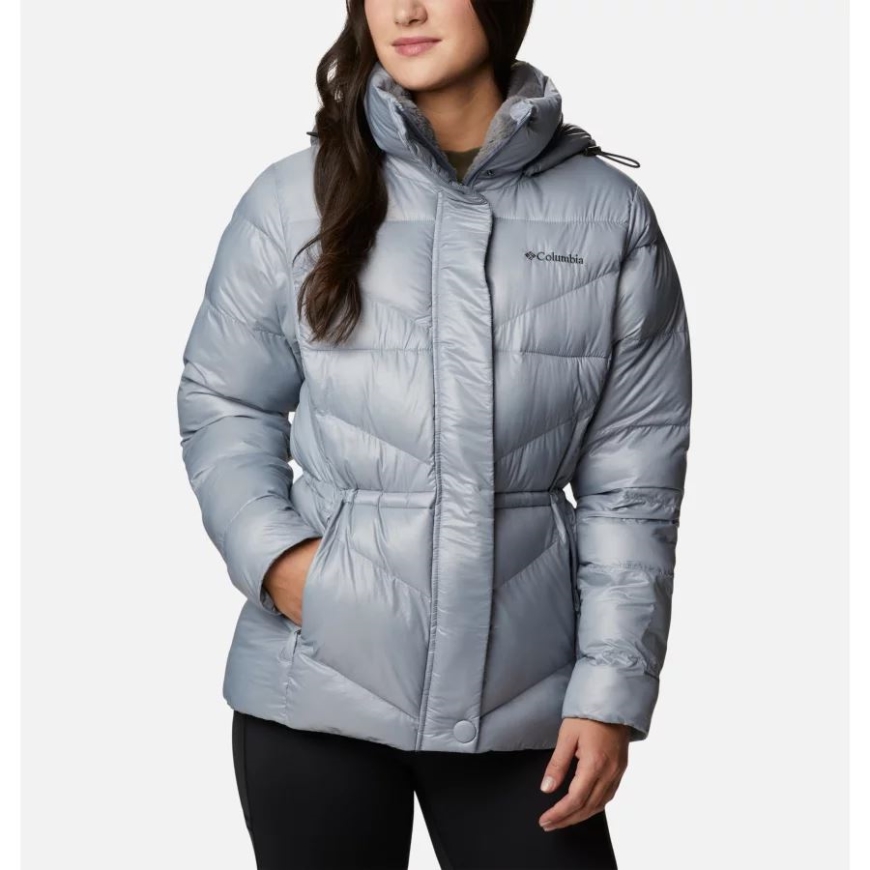 Tradewinds グレー ガンメタル レディース ピーク トゥ パーク II 断熱フード付きジャケット コロンビア