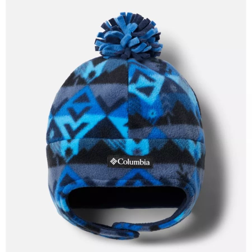 ユニセックス ユース フロスティ トレイル II イヤーフラップ ビーニー カレッジエイト ネイビー チェックポイント プリント コロンビア