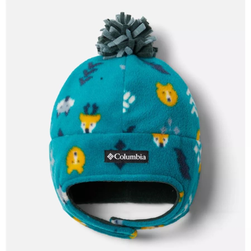 ユニセックス ユース フロスティ トレイル II イヤーフラップ ビーニー コロンビア メタル ウッドランズ プリント