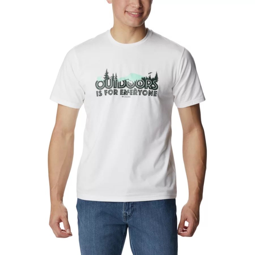 ホワイト/オール アウトドア メンズ サン トレック テクニカル Tシャツ コロンビア