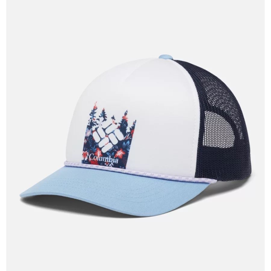 ホワイト アーボリアル フローラル/ノクターナル レディース コロンビア トラッカー スナップバック ハット コロンビア