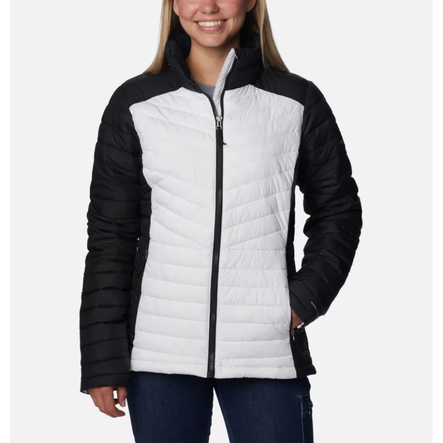 ホワイト/ブラック コロンビア ウィメンズ スロープ エッジ ジャケット