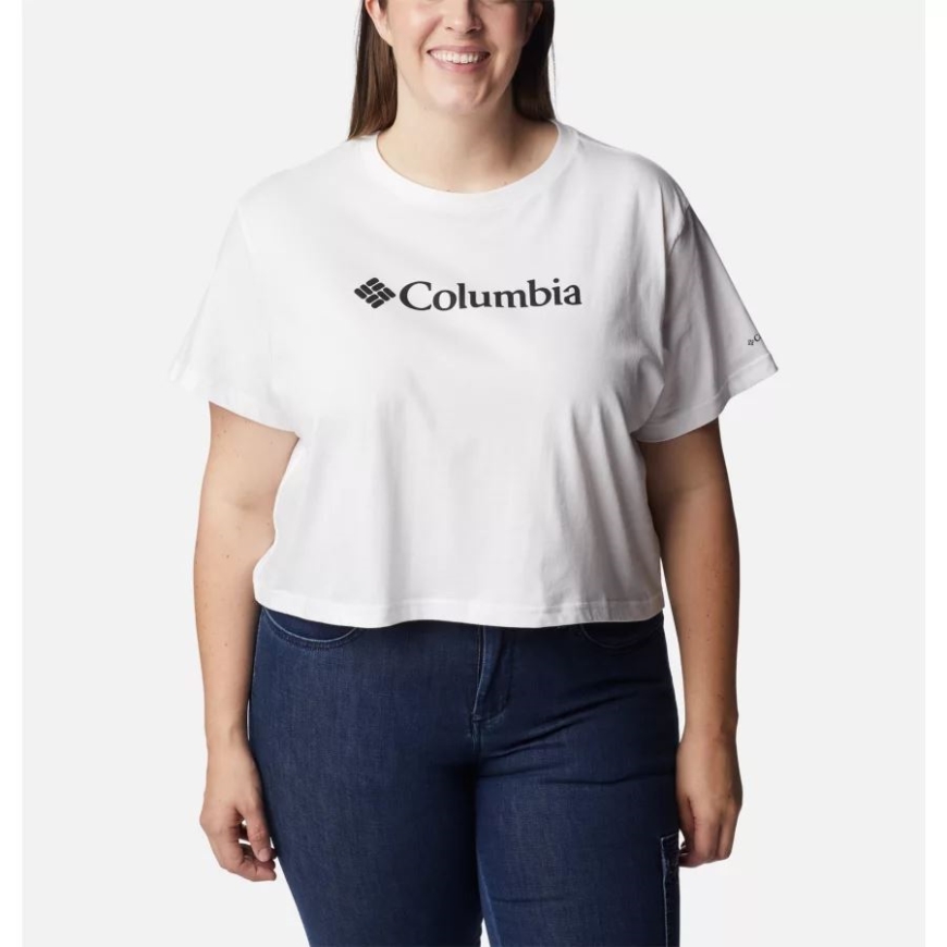 ホワイト コロンビア レディース ノース カスケード クロップド ティー プラス サイズ