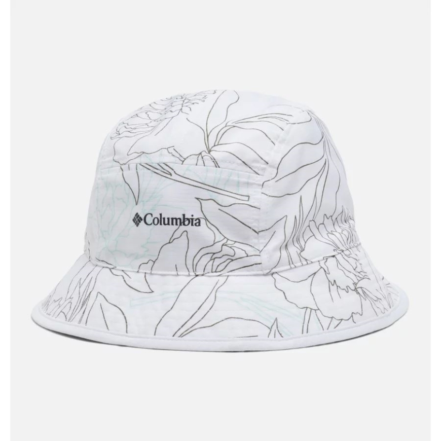 ホワイトリーフィーライン/ホワイトサマードライ リバーシブルバケットハット コロンビア