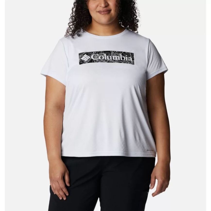 ホワイトリーフィーライン レディース Cirro アイスグラフィック 半袖クルーシャツ プラスサイズ コロンビア