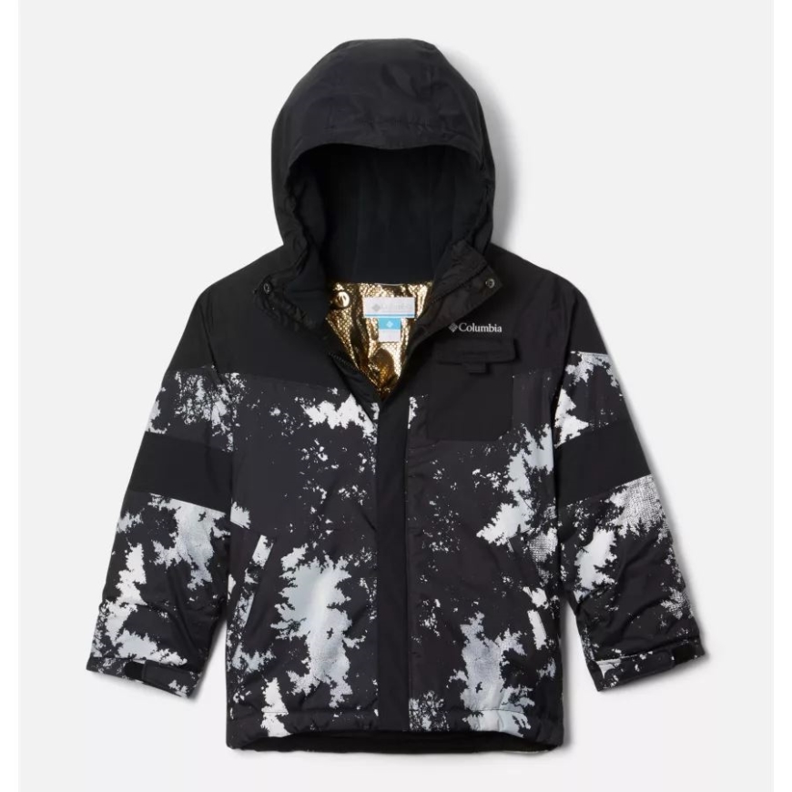 ホワイト ルックアップ/ブラック コロンビア ボーイズ マイティ モーグル II オムニ ヒート インフィニティ インサレーテッド ジャケット