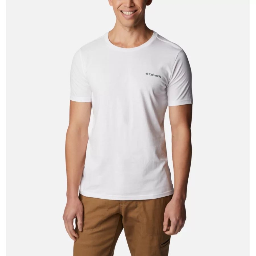 ホワイト/トゥルー ディレクション 2 メンズ ラピッド リッジ Ii オーガニック コットン T シャツ コロンビア