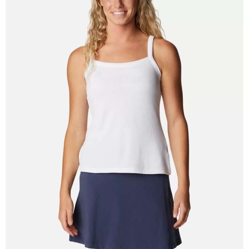 白人女性のスタンレー パーク タンク コロンビア